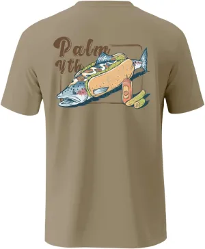 Palmyth Fishing Shirts for Men Short Sleeve T-Shirt UPF 50  Sun Protection UV Tee