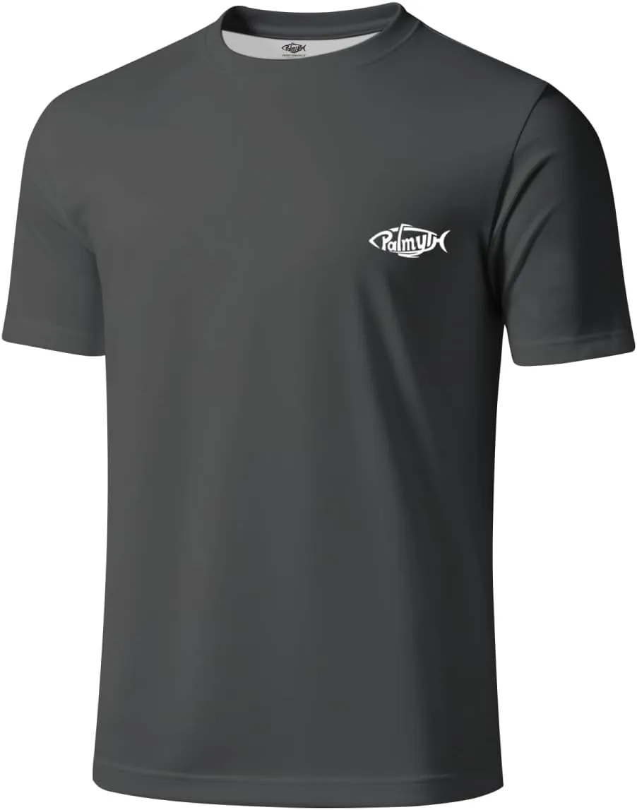 Palmyth Fishing Shirts for Men Short Sleeve T-Shirt UPF 50  Sun Protection UV Tee