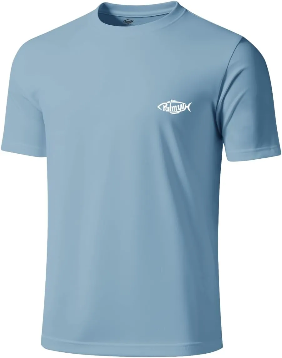 Palmyth Fishing Shirts for Men Short Sleeve T-Shirt UPF 50  Sun Protection UV Tee