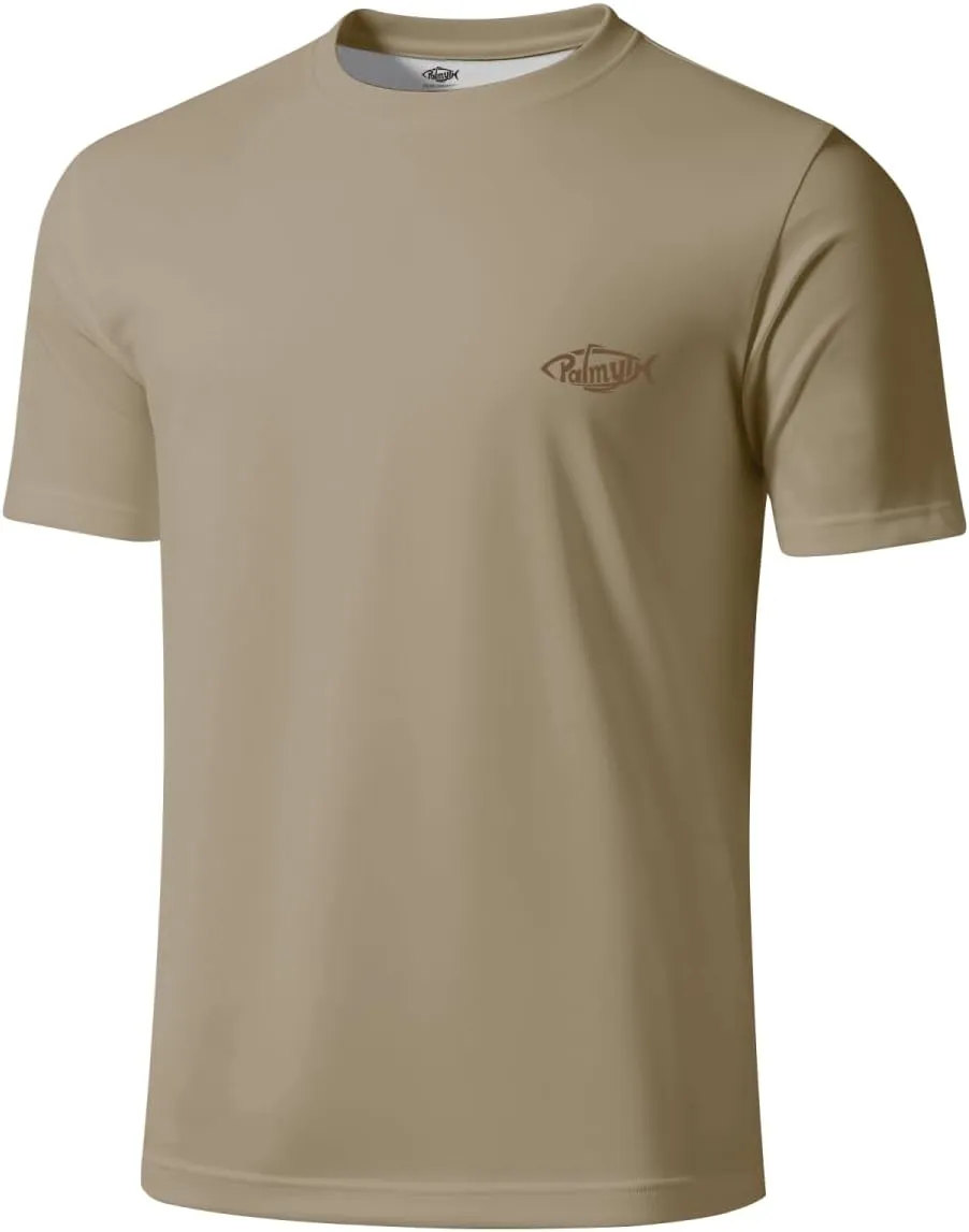 Palmyth Fishing Shirts for Men Short Sleeve T-Shirt UPF 50  Sun Protection UV Tee