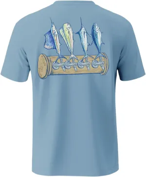 Palmyth Fishing Shirts for Men Short Sleeve T-Shirt UPF 50  Sun Protection UV Tee