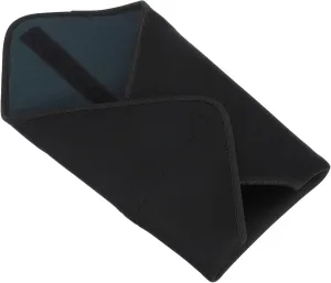 PATIKIL Camera Protective Wrap, 10"x10" Lens Wrap Cloth with Thick Protective Neoprene, Lens Pouch Bag with Hook and Loop for Lens, SLR, Black Grey