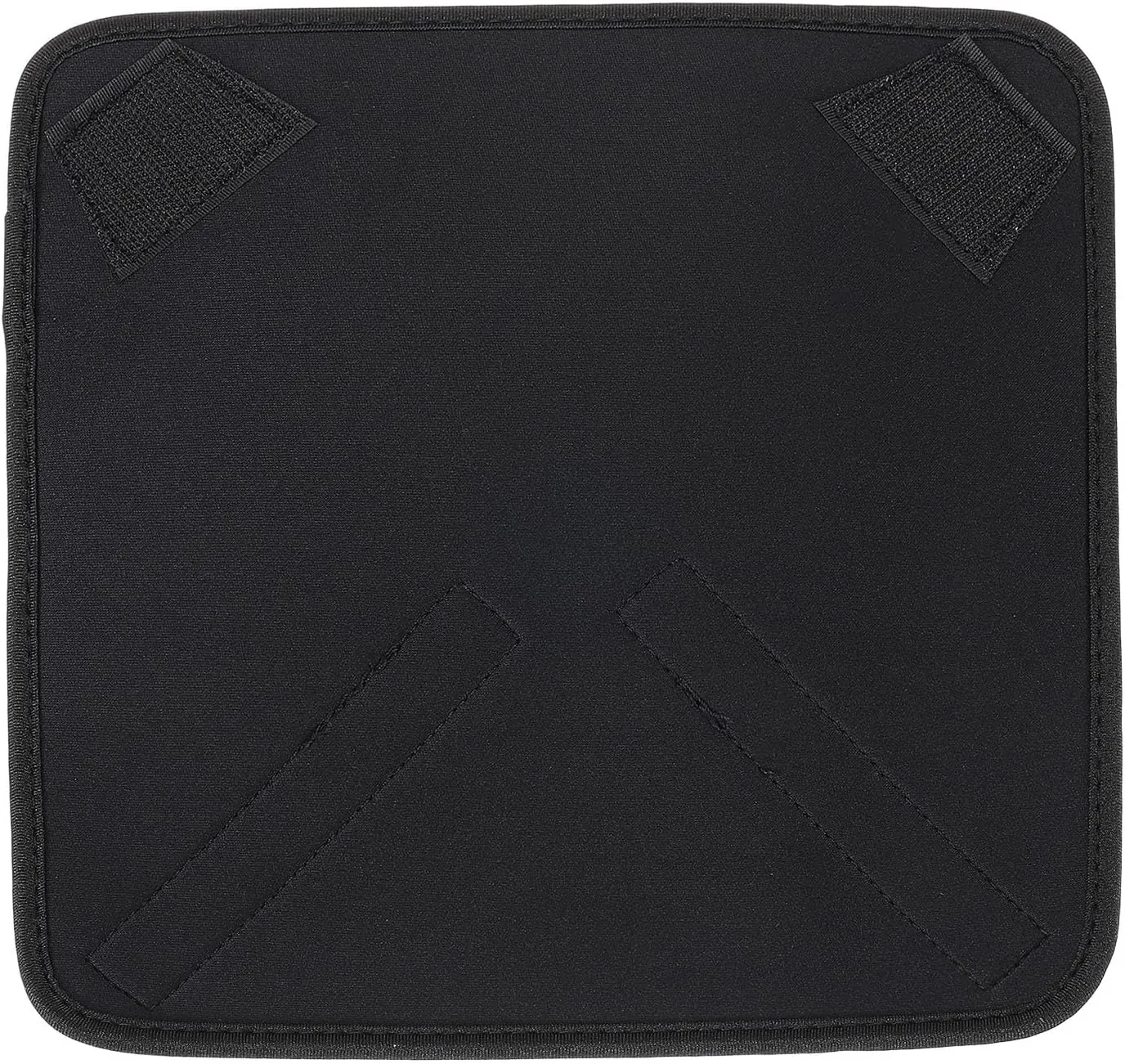 PATIKIL Camera Protective Wrap, 10"x10" Lens Wrap Cloth with Thick Protective Neoprene, Lens Pouch Bag with Hook and Loop for Lens, SLR, Black Grey