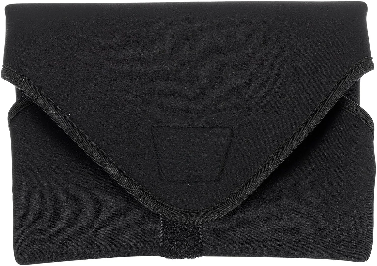PATIKIL Camera Protective Wrap, 18"x18" Lens Wrap Cloth with Thick Protective Neoprene, Lens Pouch Bag with Hook and Loop for Lens, SLR, Black Orange