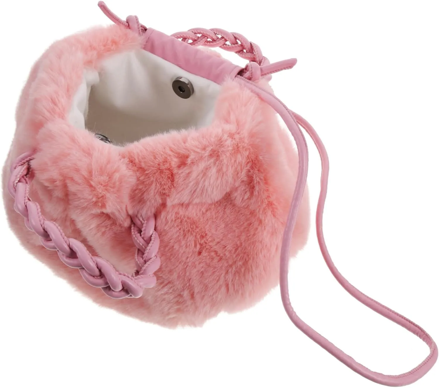 Plush Bucket Bag Fashion Crossbody Bag Winter Handbag Plush Versatile Durable