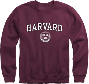 Premium Cotton Crewneck Sweatshirt with Crest Logo