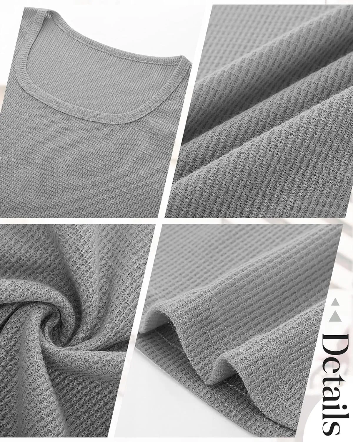 Riyiper 3 Pack Women's Waffle Knit Tank Tops, Scoop Neck Sleeveless Shirts Flowy Loose Beach Tops 2025 Summer Trendy
