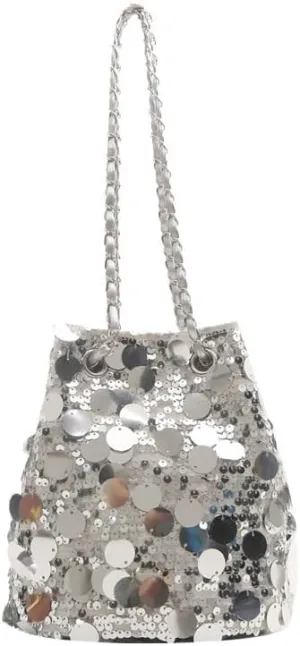 Sequin Bag New Women's Bag Versatile Chain Crossbody Bag One Shoulder Bucket Bag
