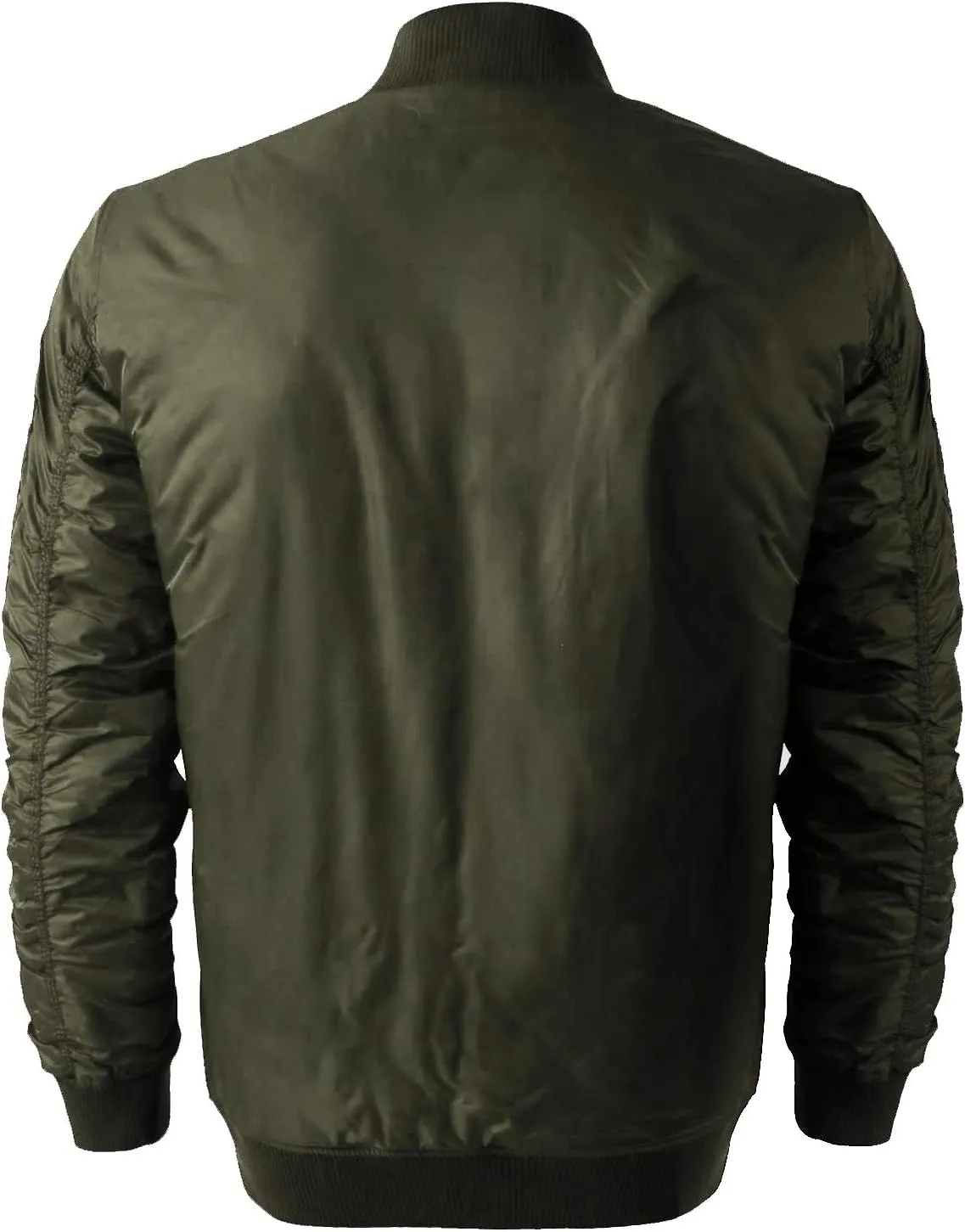 Shaka Wear Men's Flight Jackets  Casual MA-1 Bomber Coat Windbreaker Full Zip Fully Lined Regular and Bigs S~3XL