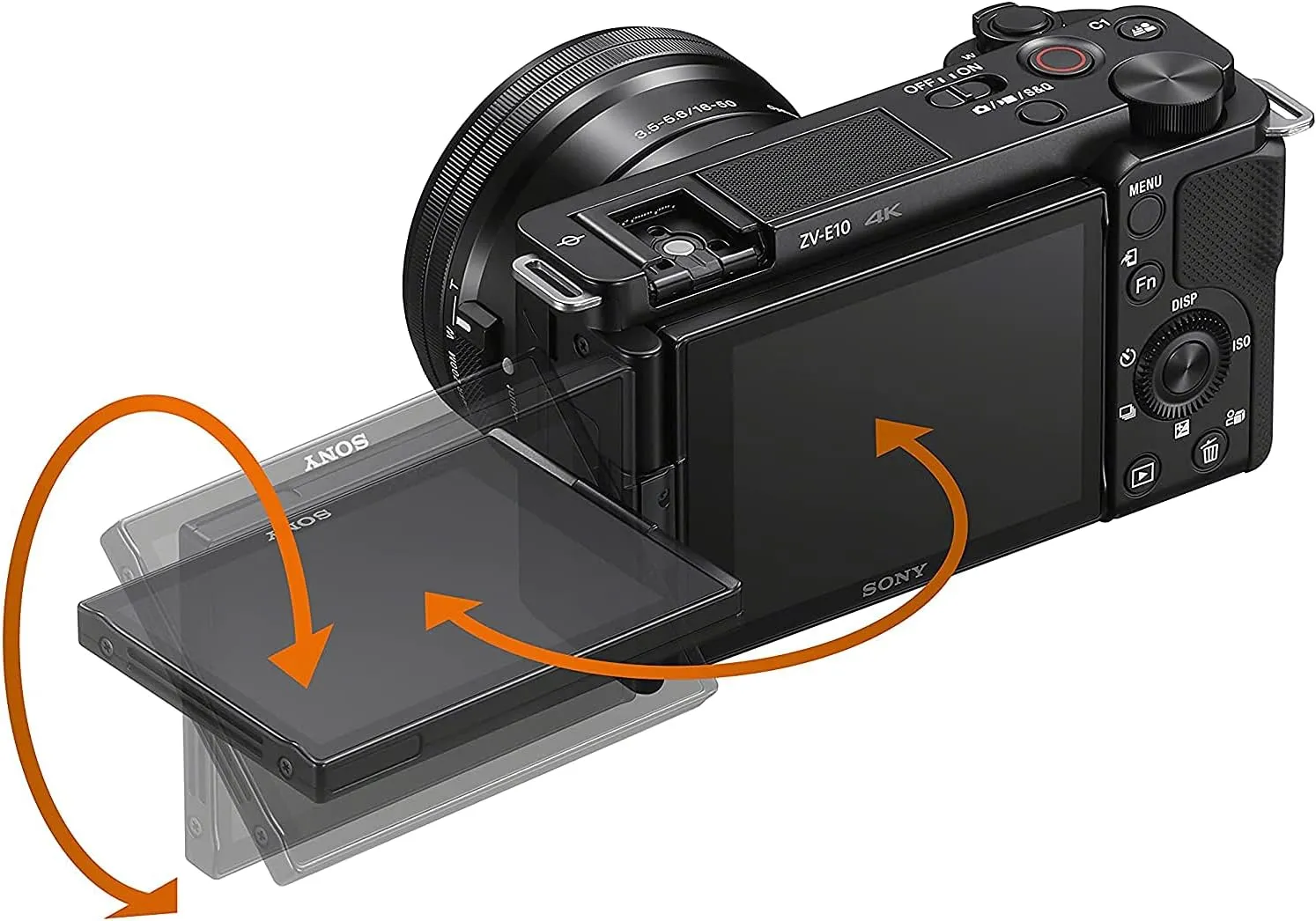 Sony Alpha ZV-E10 Mirrorless Vlog Camera & 16-50mm Lens Bundle with Water Resistant Bag, Flexible Tripod   More | Sony ZV-E10