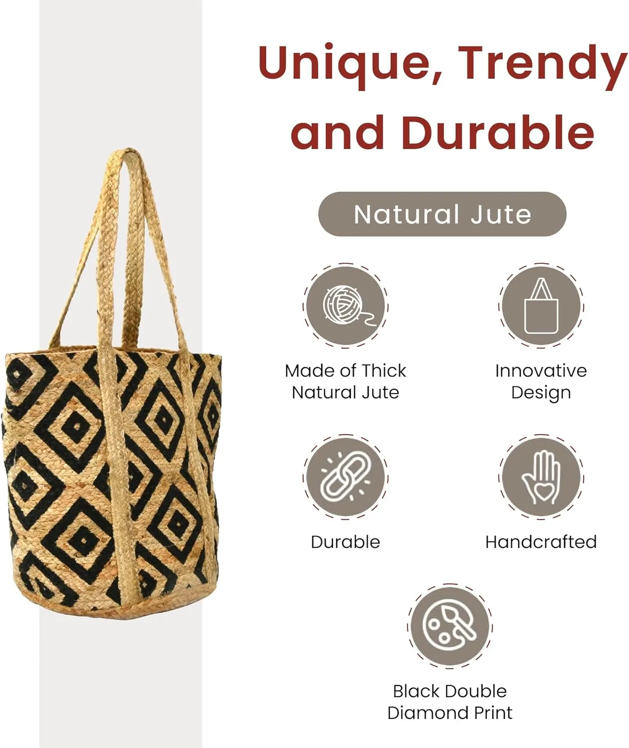 Style N Craft Eco-Friendly Tote Bag - Unisex, Versatile for Beach, Shopping & Lunch Outings