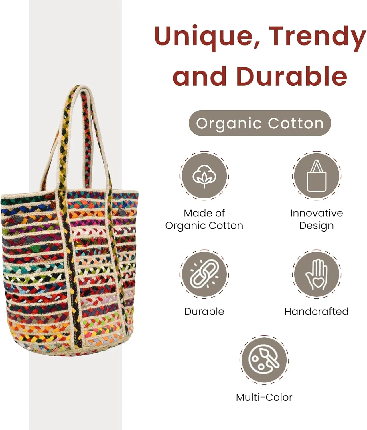 Style N Craft Eco-Friendly Tote Bag - Unisex, Versatile for Beach, Shopping & Lunch Outings