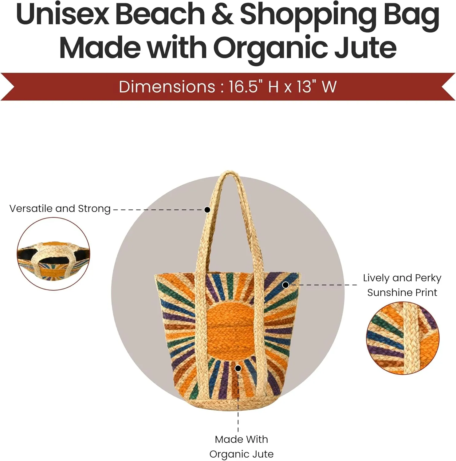Style N Craft Eco-Friendly Tote Bag - Unisex, Versatile for Beach, Shopping & Lunch Outings