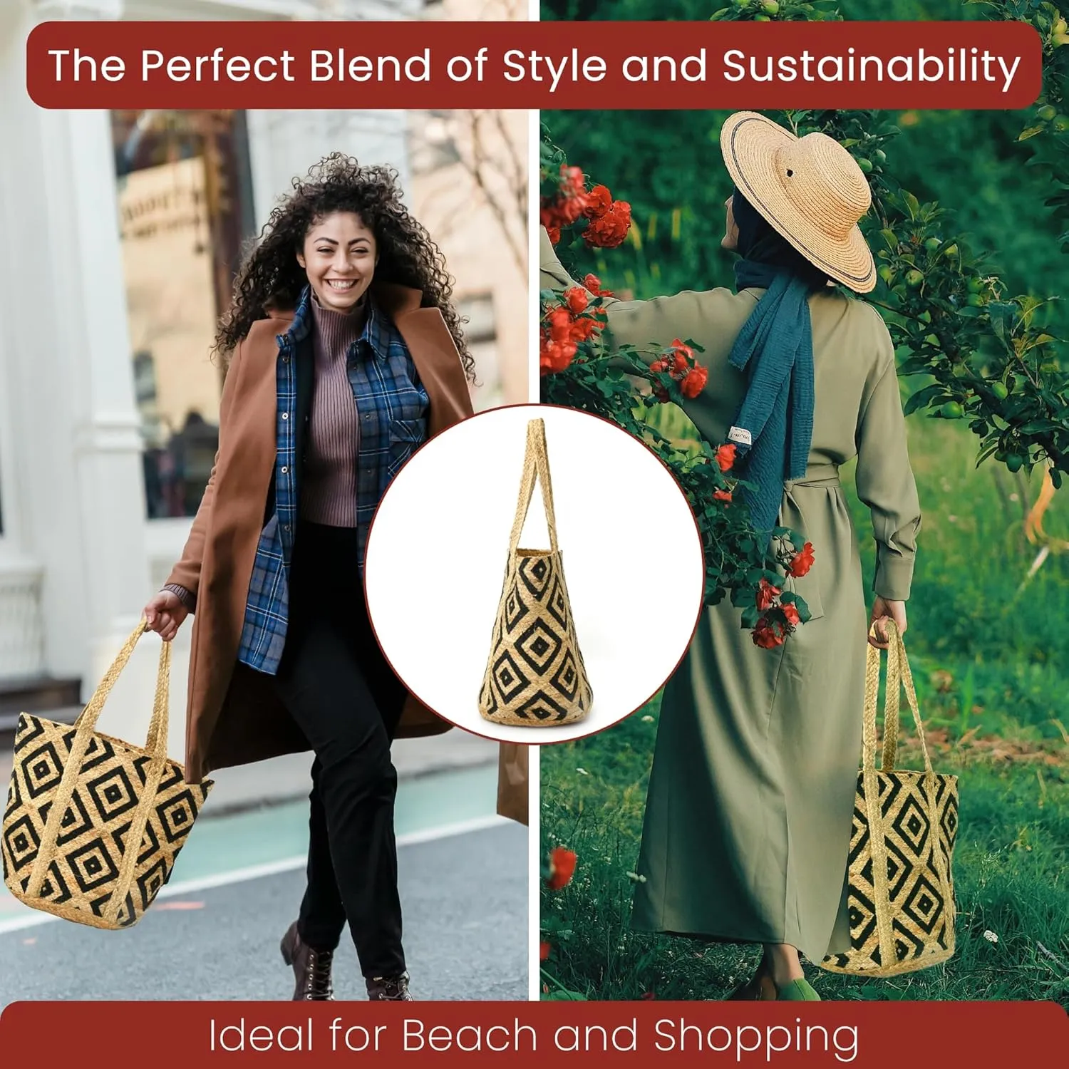 Style N Craft Eco-Friendly Tote Bag - Unisex, Versatile for Beach, Shopping & Lunch Outings