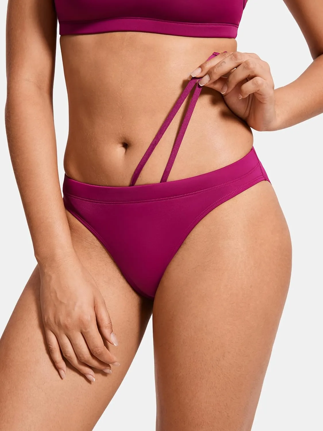 SYROKAN Women's Athletic Training Two Piece Swimsuit Bikini Sets Bathing Suit Racerback Sporty Swimwear