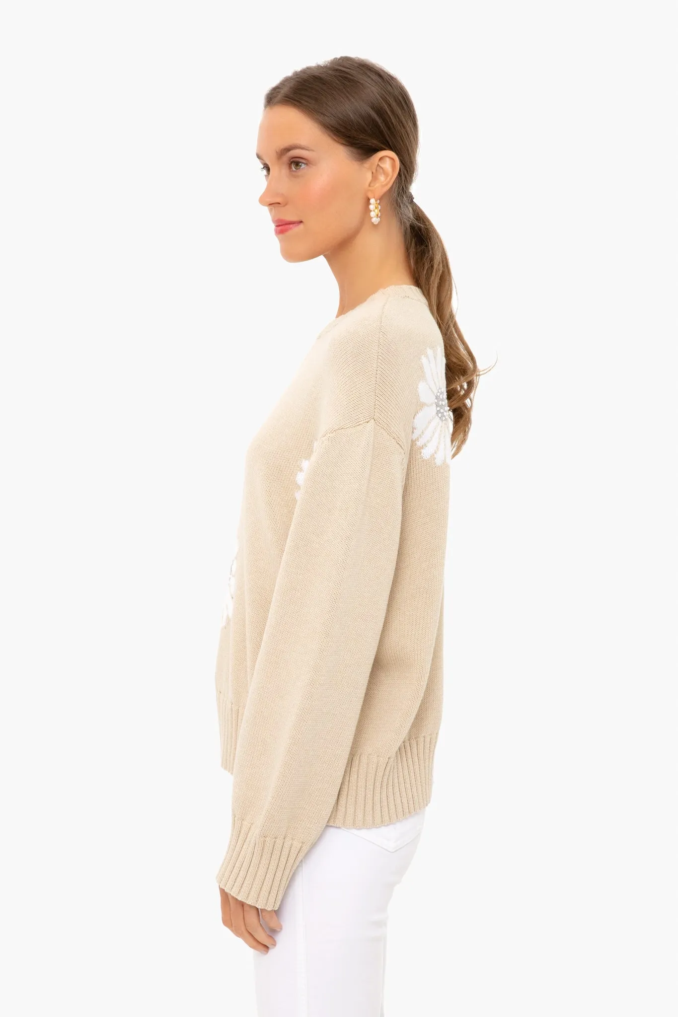 Tan Miss Daisy Sweater
