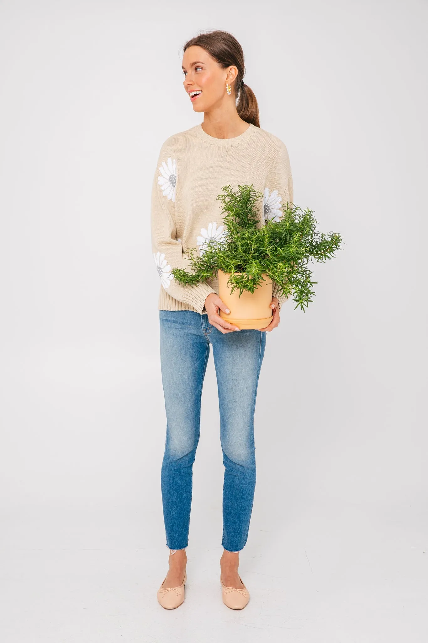 Tan Miss Daisy Sweater