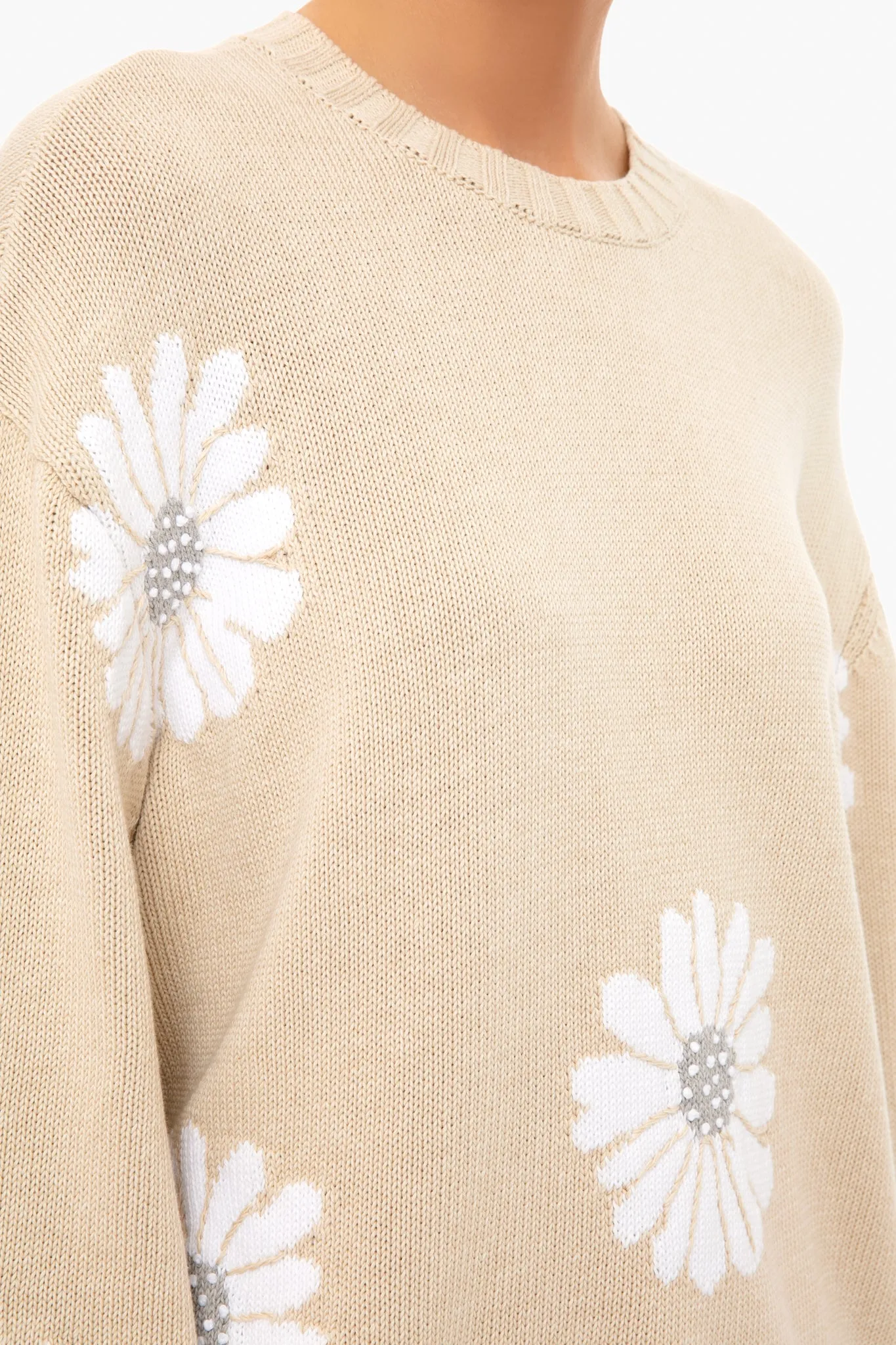 Tan Miss Daisy Sweater