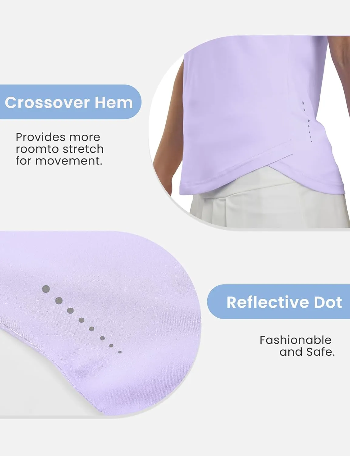 TBMPOY Women's Golf Shirts Sleeveless Collared Polo Tank Top UPF 50  Quick Dry Tennis V-Neck Ladies Sports