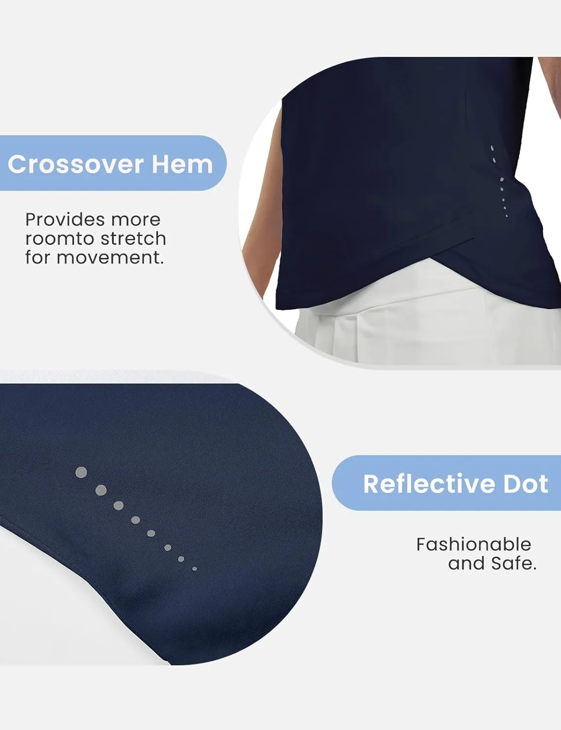 TBMPOY Women's Golf Shirts Sleeveless Collared Polo Tank Top UPF 50  Quick Dry Tennis V-Neck Ladies Sports