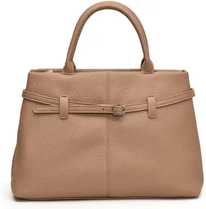 Textured retro purses women's large capacity casual shoulder handbags versatile commuter tote bags