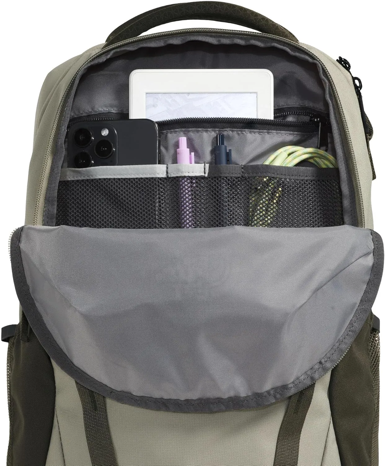 THE NORTH FACE Vault Everyday Laptop Backpack - PFAS Free, Clay Grey/New Taupe Green, One Size