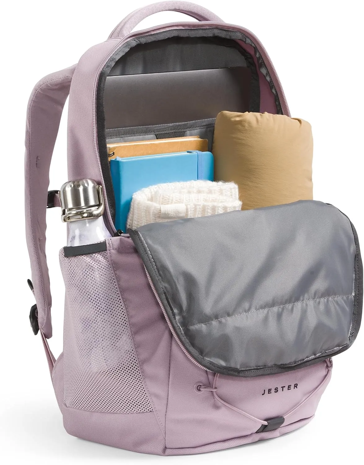 THE NORTH FACE Women's Every Day Jester Laptop Backpack, Ashen Purple/TNF Black, One Size