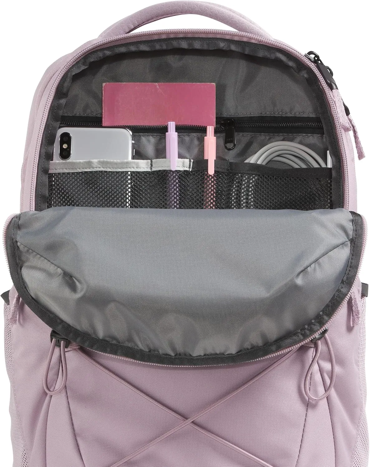 THE NORTH FACE Women's Every Day Jester Laptop Backpack, Ashen Purple/TNF Black, One Size