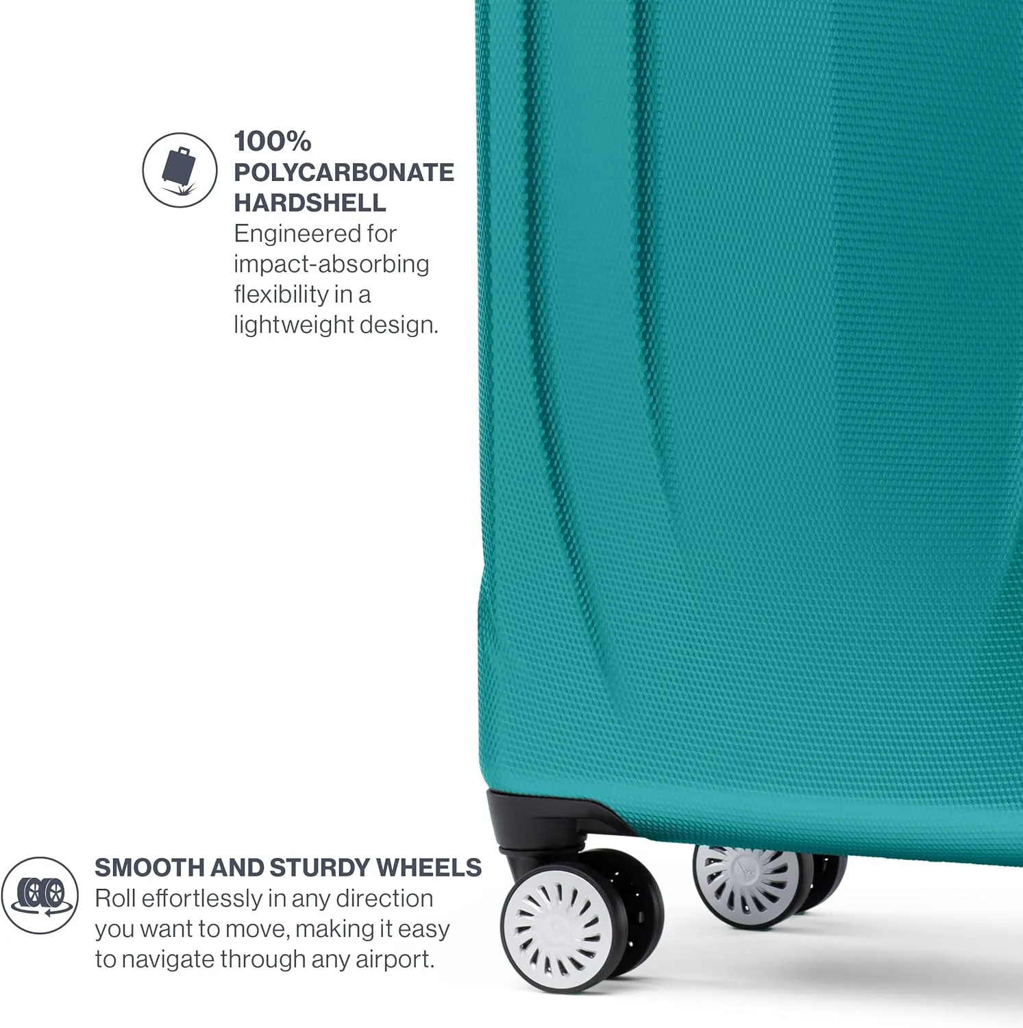 Travelpro Pathways 3 Hardside Expandable Luggage, 8 Spinner Wheels, Lightweight Hard Shell Suitcase, Checked Medium 25 Inch, Kayak
