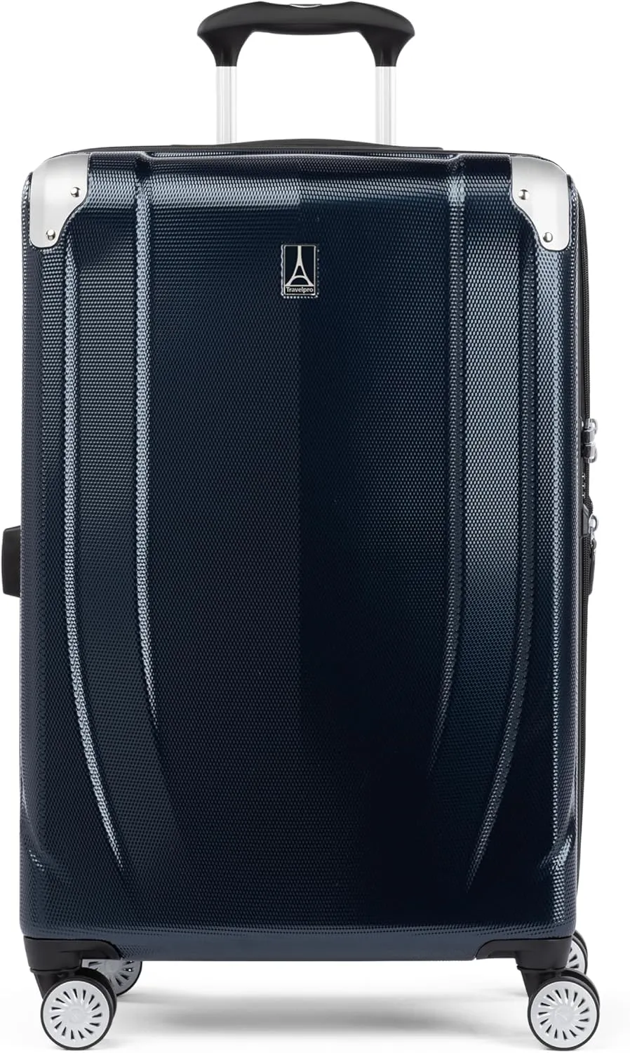 Travelpro Pathways 3 Hardside Expandable Luggage, 8 Spinner Wheels, Lightweight Hard Shell Suitcase, Checked Medium 25 Inch, Royal Blue