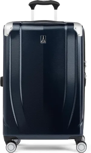 Travelpro Pathways 3 Hardside Expandable Luggage, 8 Spinner Wheels, Lightweight Hard Shell Suitcase, Checked Medium 25 Inch, Royal Blue