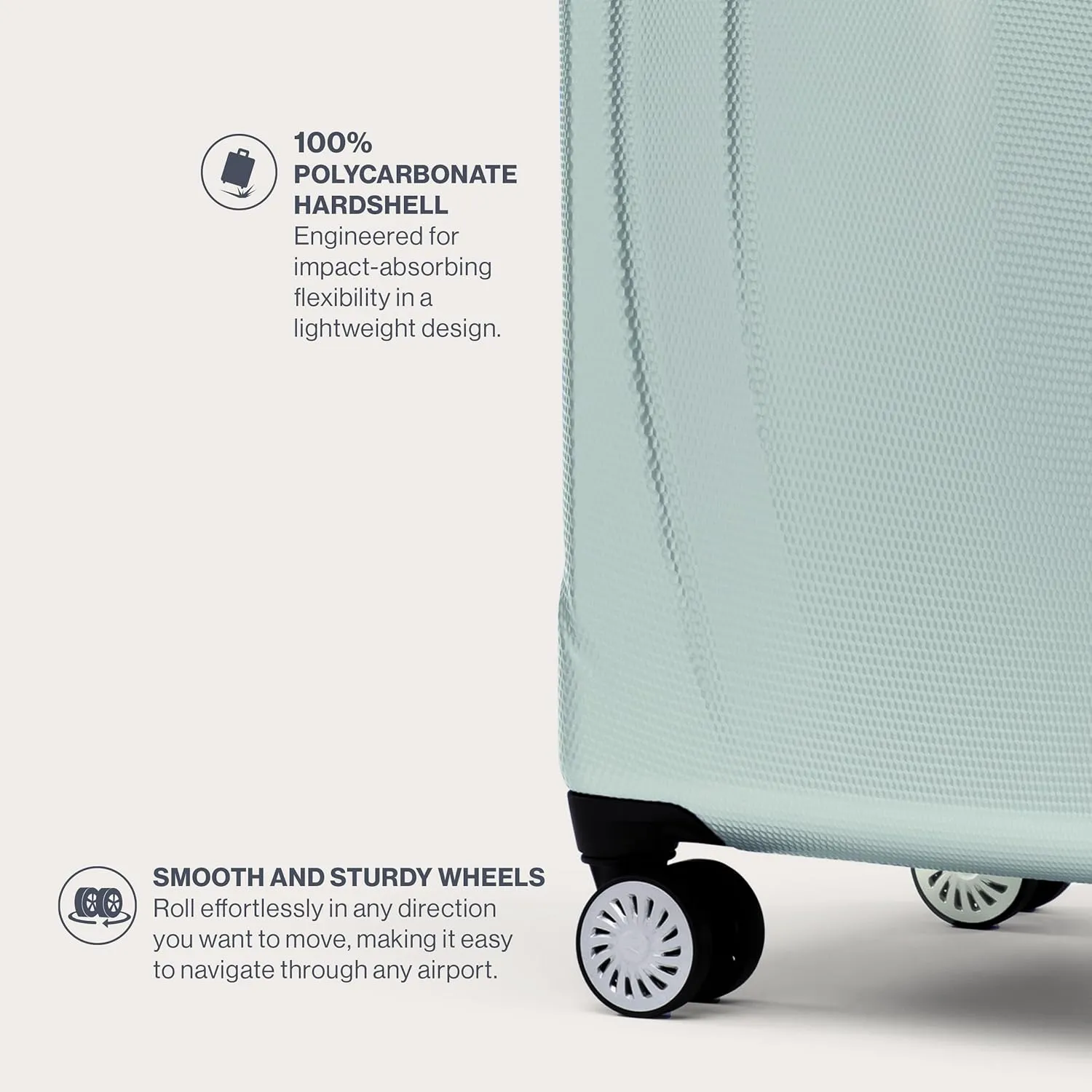 Travelpro Pathways 3 Hardside Expandable Luggage, 8 Spinner Wheels, Lightweight Hard Shell Suitcase, Cloud Grey, Checked Medium 25 Inch