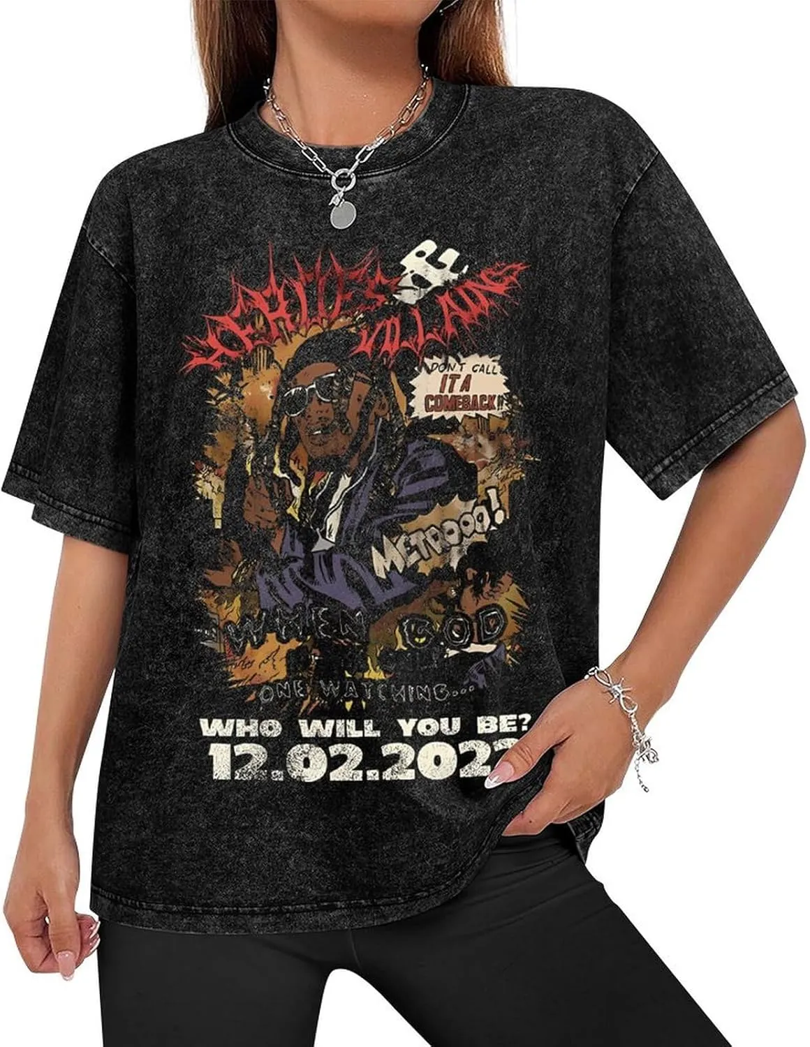 Unisex 80s&90s T-Shirt Short-Sleeve Adults Teens Cotton Shirts