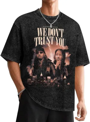 Unisex 80s&90s T-Shirt Short-Sleeve Adults Teens Cotton Shirts