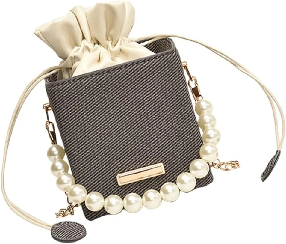 Unisex Black Bucket Crossbody Bag Stylish and Practical Shoulder Bags Evening Handbag For Travel Shopping Work