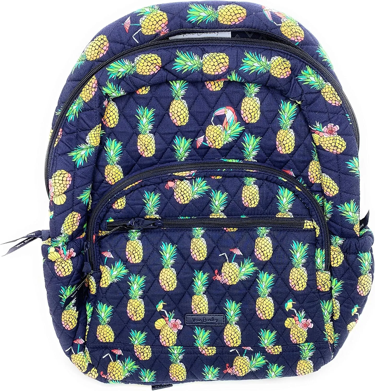 Vera Bradley Essential Backpack Quilted Cotton Toucan Party Pineapple
