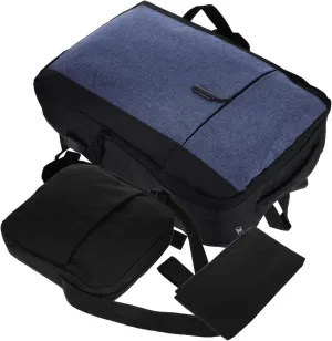 Versatile Satchel Laptop Bag Canvas Tablet Satchel Case Coin Pouch Shoulder Bag for Laptop Briefcase