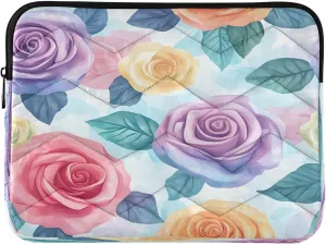 Watercolor Color Roses Laptop Inner Bag, Laptop Case, Computer Sleeve, Lightweight and Easy to Carry, Suitable for 13-14inch Laptops