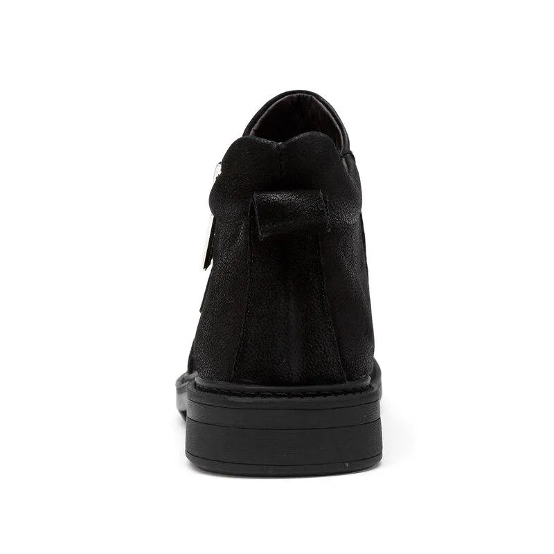 West Louis Designer Genuine Leather Ankle Boots