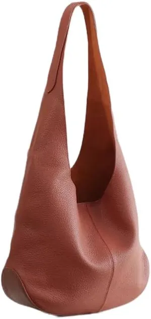 Women's Leather Large-capacity Shoulder Crossbody Bag Totes Hobo Versatile Bucket Bag Handbag Underarm Chic Stylish Luxury