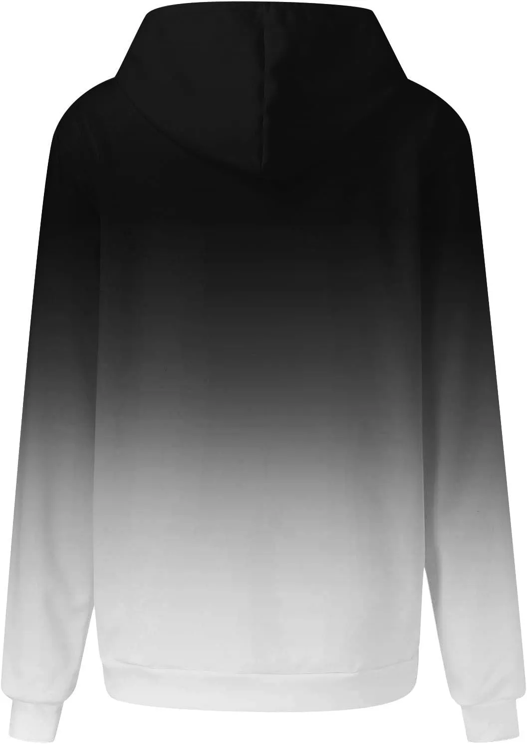 Women's Oversized Hoodies Plus Size Gradient Color Fall Tops Drawstring Trendy Pullover Tees Loose Preppy Clothes