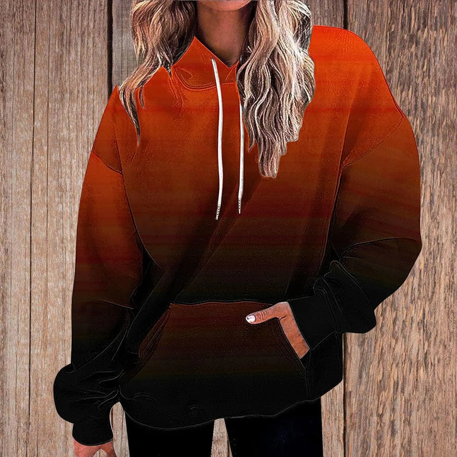 Womens Oversized Hoodies Tie Dye Hooded Sweatshirts Casual Comfy Sweater Pullover With Pockets Fall Winter Outfits