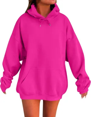 Womens Plus Size Hoodies Winter Cute Sweatshirts Pullover 2024 Fashion Top Warm Sweatshirt Trendy Outfits with Pocket