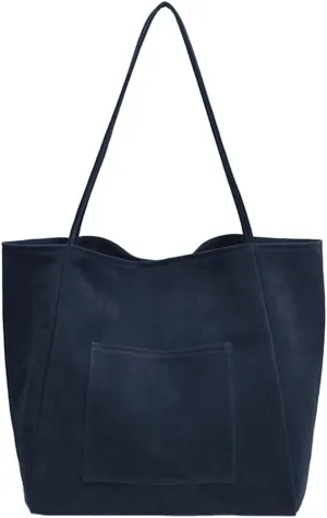 Women's Retro Large Tote Bags Leather Slouchy Bag Hobo Handbag Suede Purse PU Bag Work Office Handbag 2024