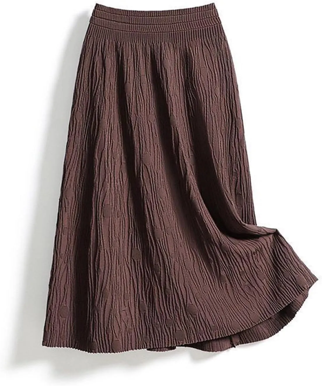Women's Skirts Summer Elastic High Waisted Pleated Swing A-Line Skorts Casual Fashion Loose A-line Bohemian Skirt