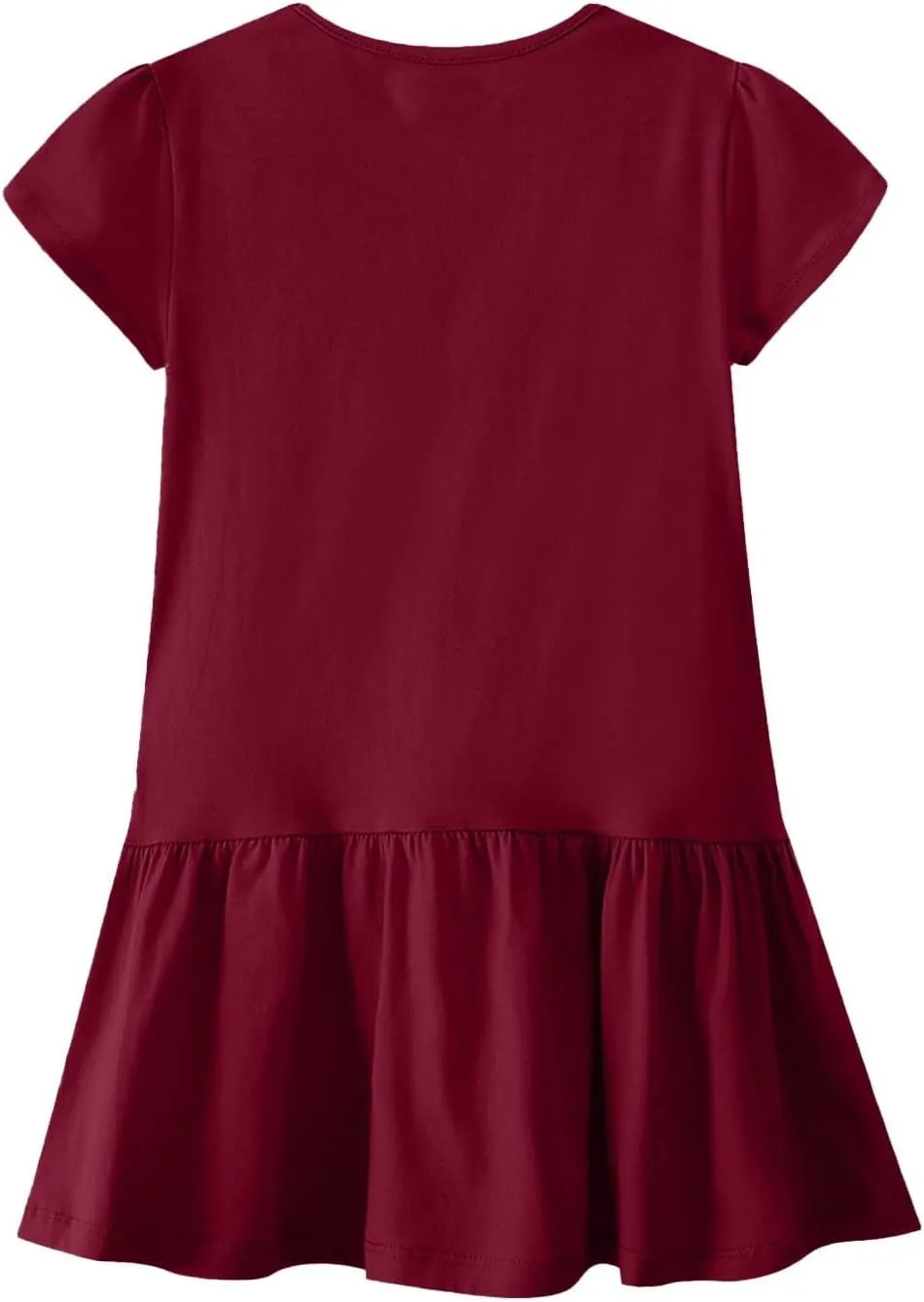 Womens Summer Dresses Casual Cap Sleeve Spring Ruffle Mini Sporty Sweatshirt Trendy Tshirt Dress Vacation Outfit