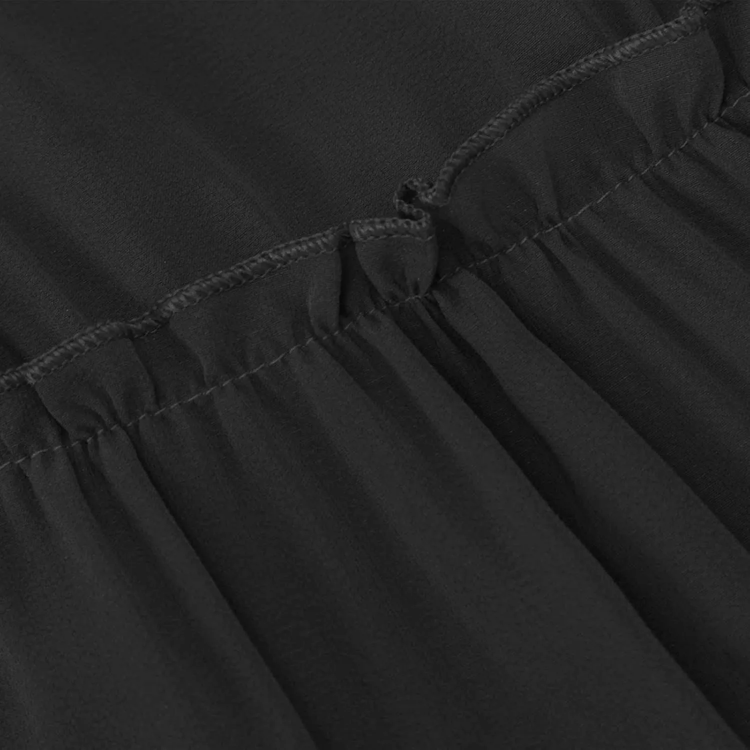 Women's Summer Pleated Maxi Skirts Ruffle Beach Long Skirt Elegant Solid Bohemian Vacation Skirts 2025 Trendy