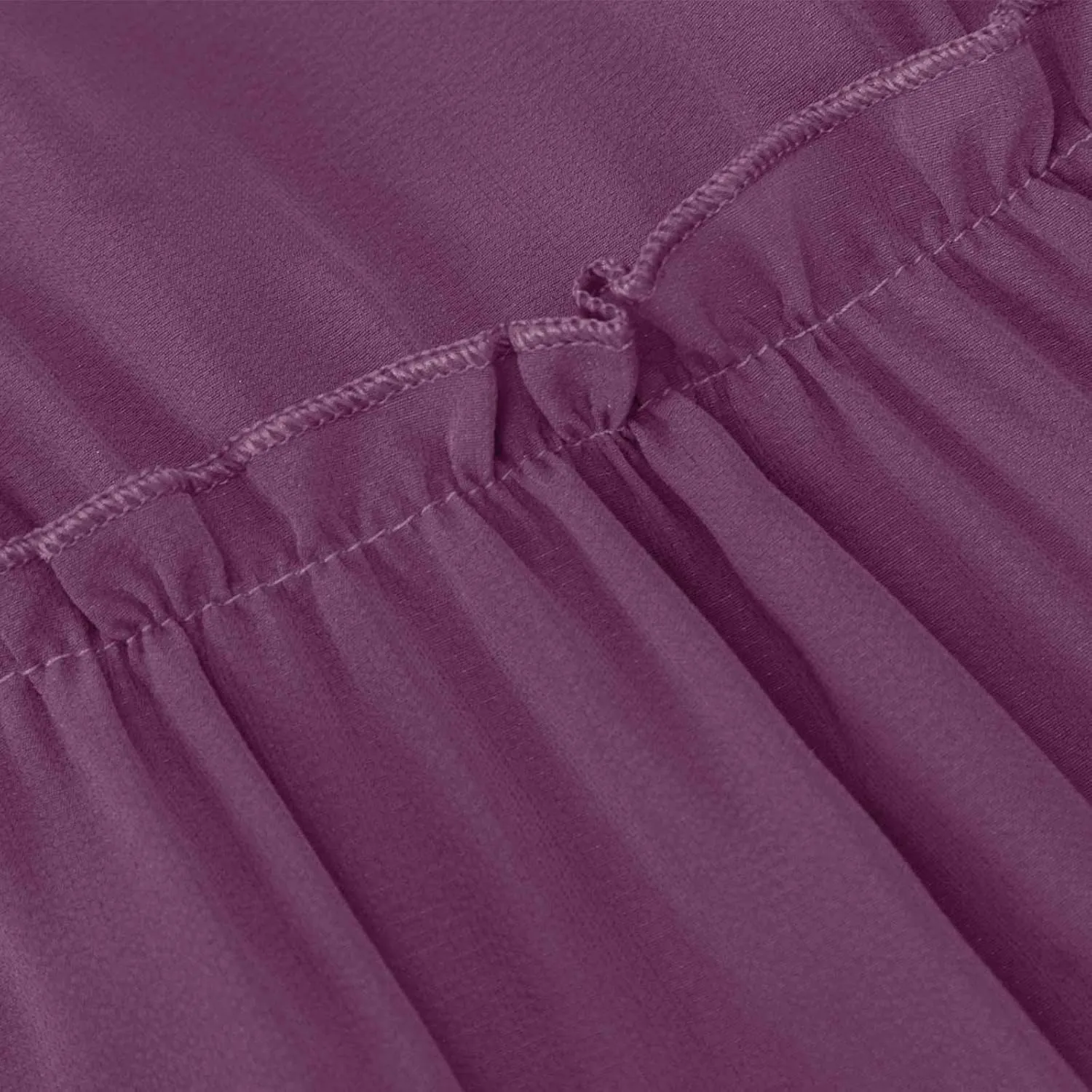 Women's Summer Pleated Maxi Skirts Ruffle Beach Long Skirt Elegant Solid Bohemian Vacation Skirts 2025 Trendy