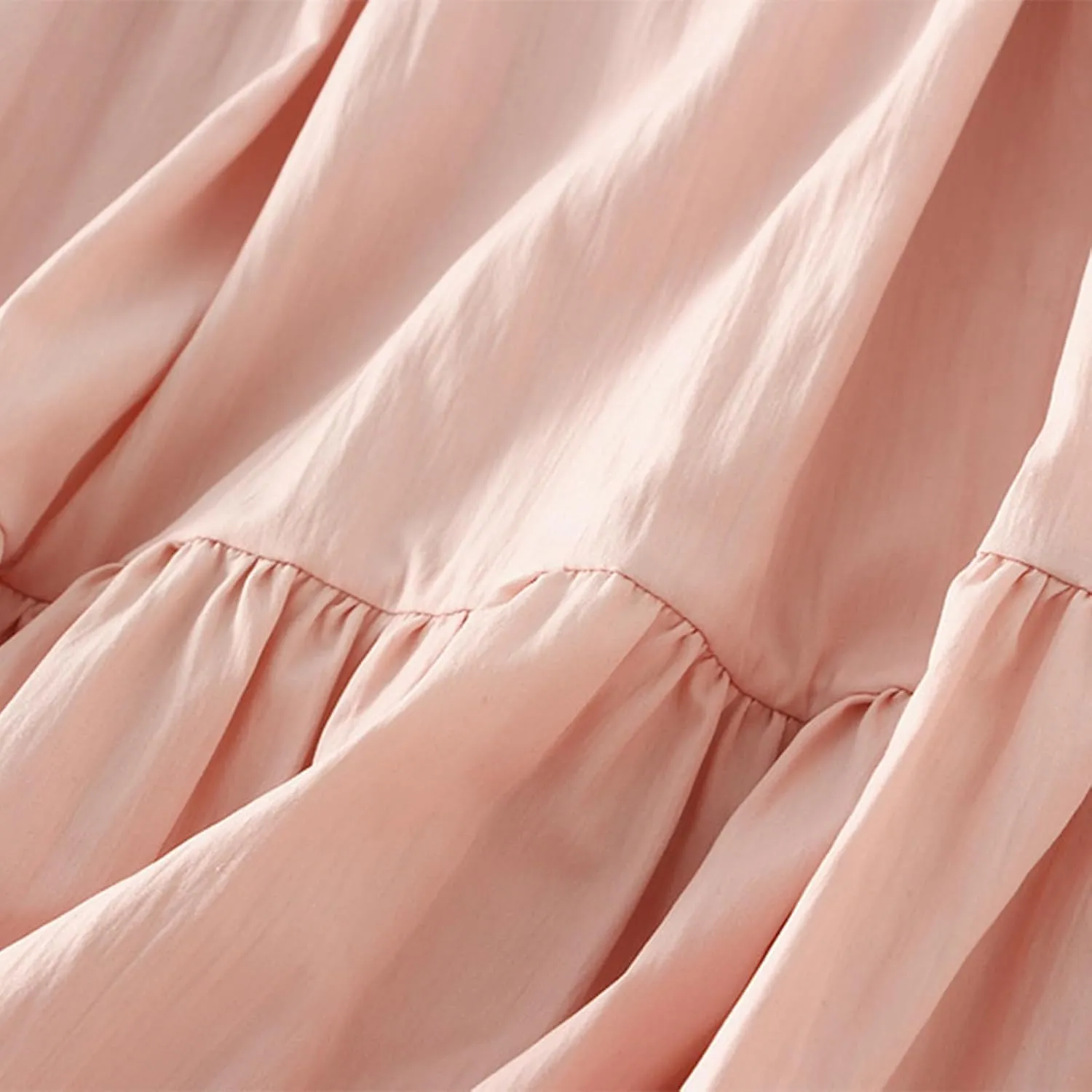 Women's Tiered Pleated Midi Skirt Summer High Waist Flowy A-Line Skirts Bohemian Ruffle Casual Vacation Beach Skirt