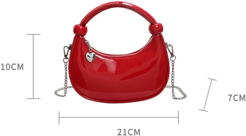 Women's Trendy Vegan Leather Dumpling Bag Love Pendant Handbag Casual Commuter Travel Cross Body Bag 2025